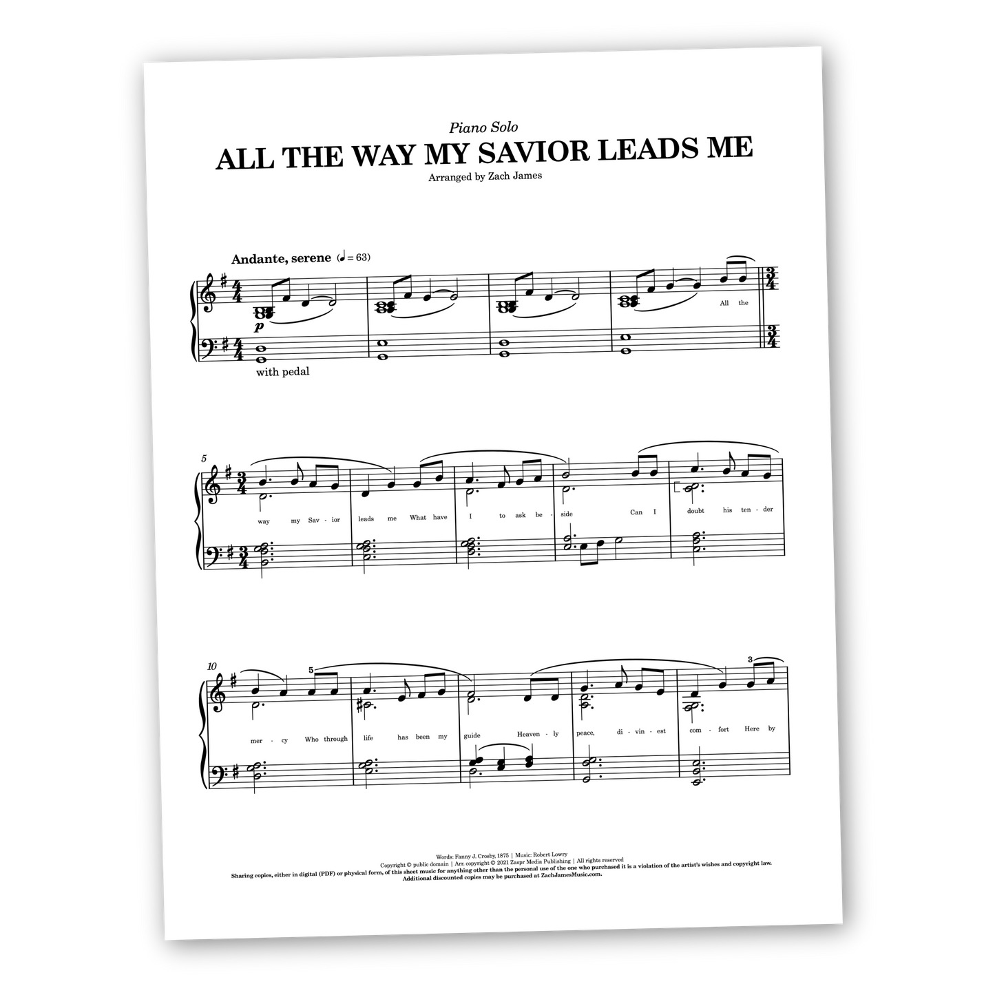 All the Way My Savior Leads Me