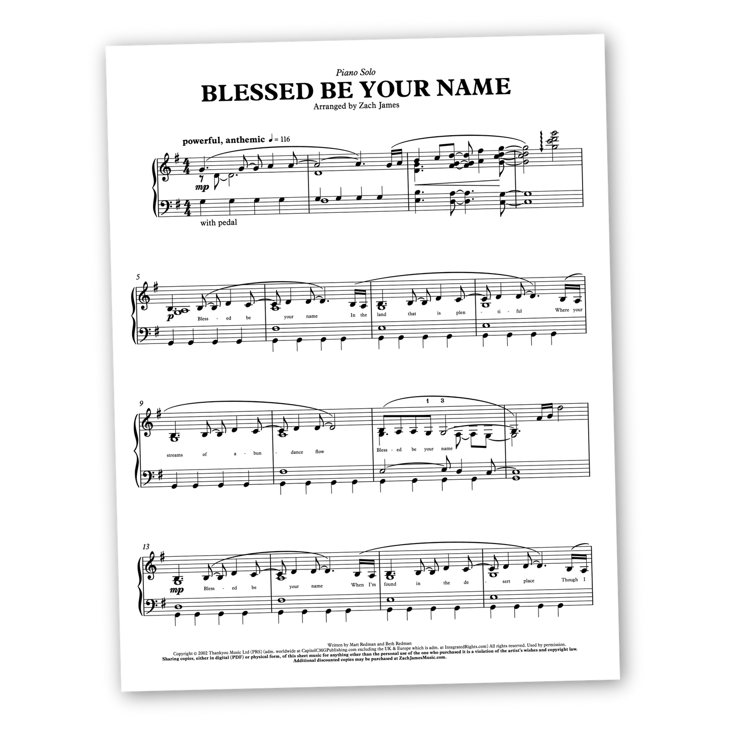 Blessed Be Your Name