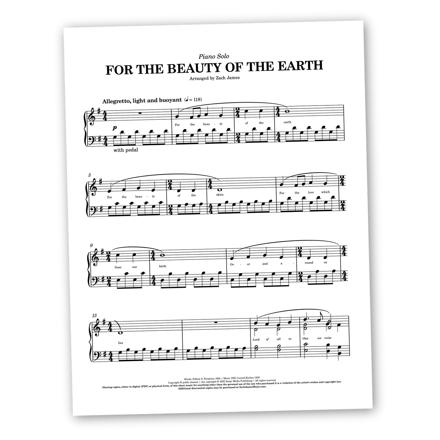 For the Beauty of the Earth