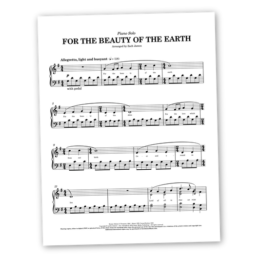 For the Beauty of the Earth