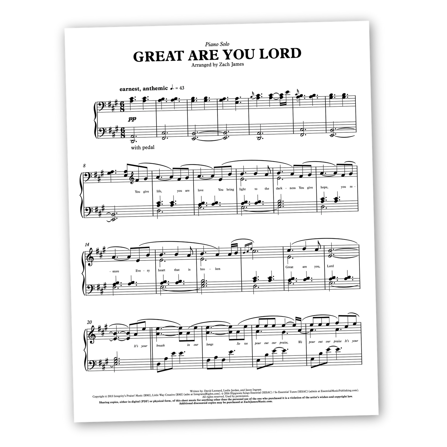 Great Are You Lord