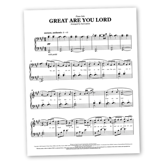 Great Are You Lord