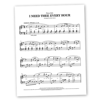 I Need Thee Every Hour