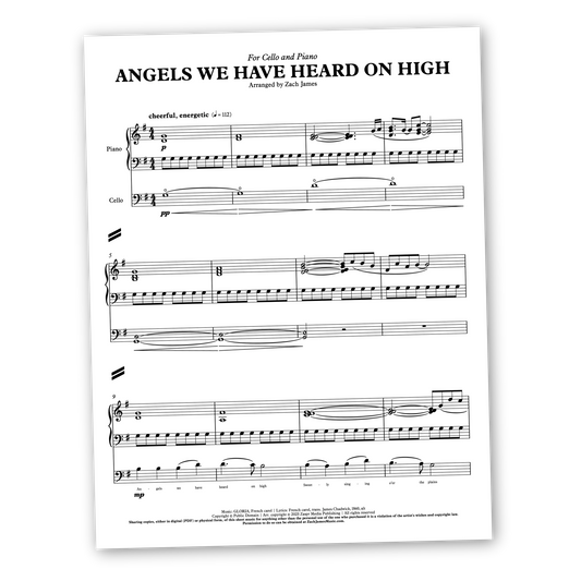 Angels We Have Heard On High (piano/cello duet)