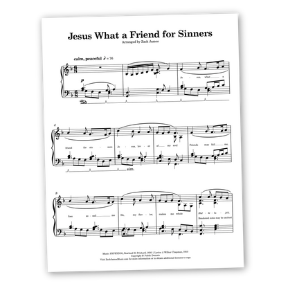 Jesus What a Friend for Sinners