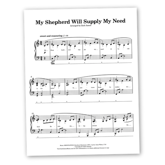 My Shepherd Will Supply My Need