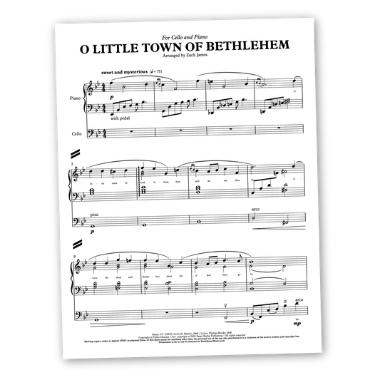 O Little Town of Bethlehem (piano/cello duet)