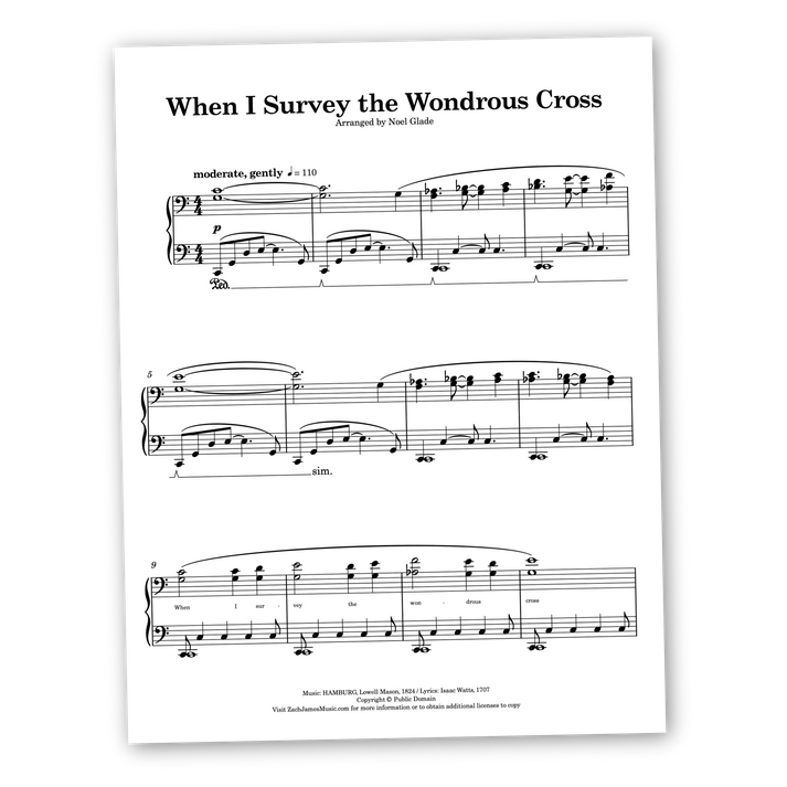 When I Survey the Wondrous Cross – Zach James Music