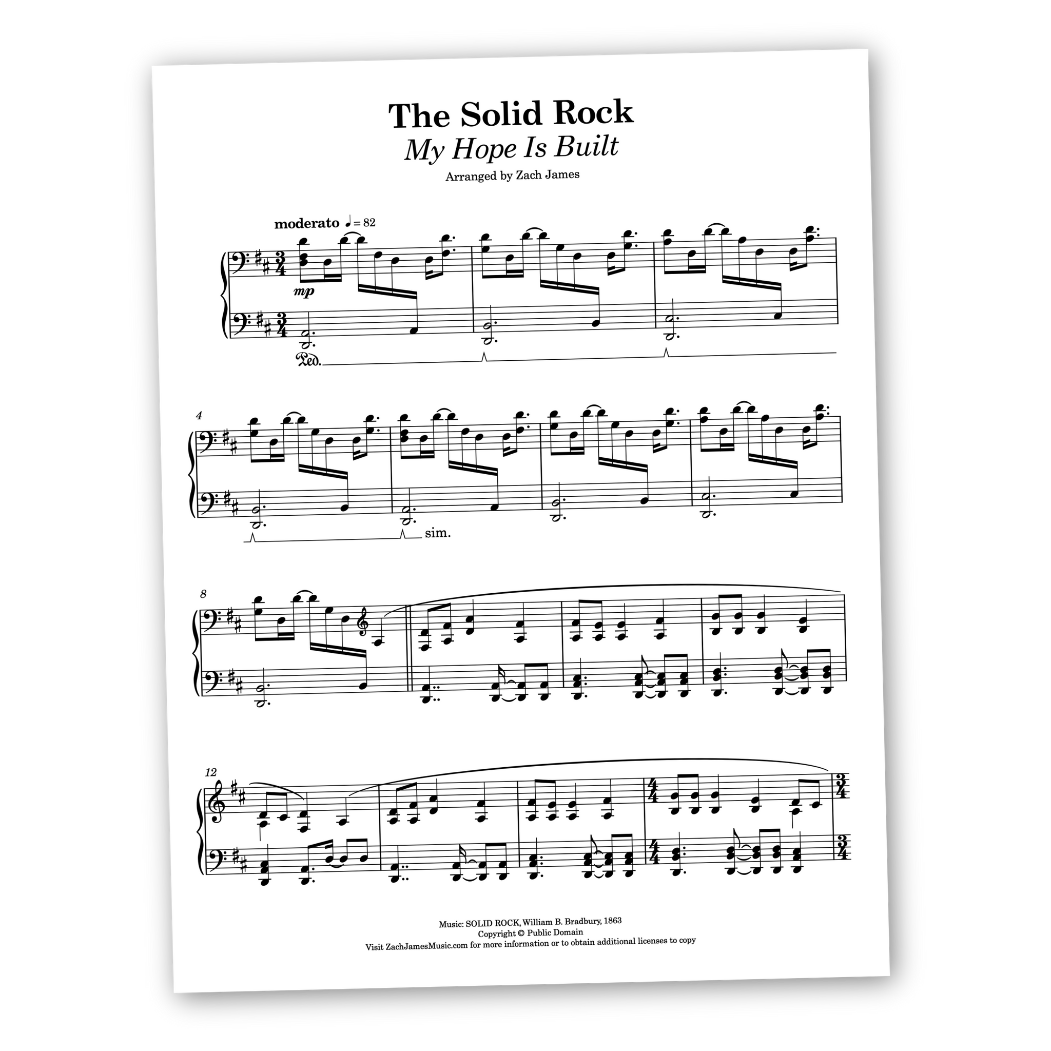 The Solid Rock - Sheet Music