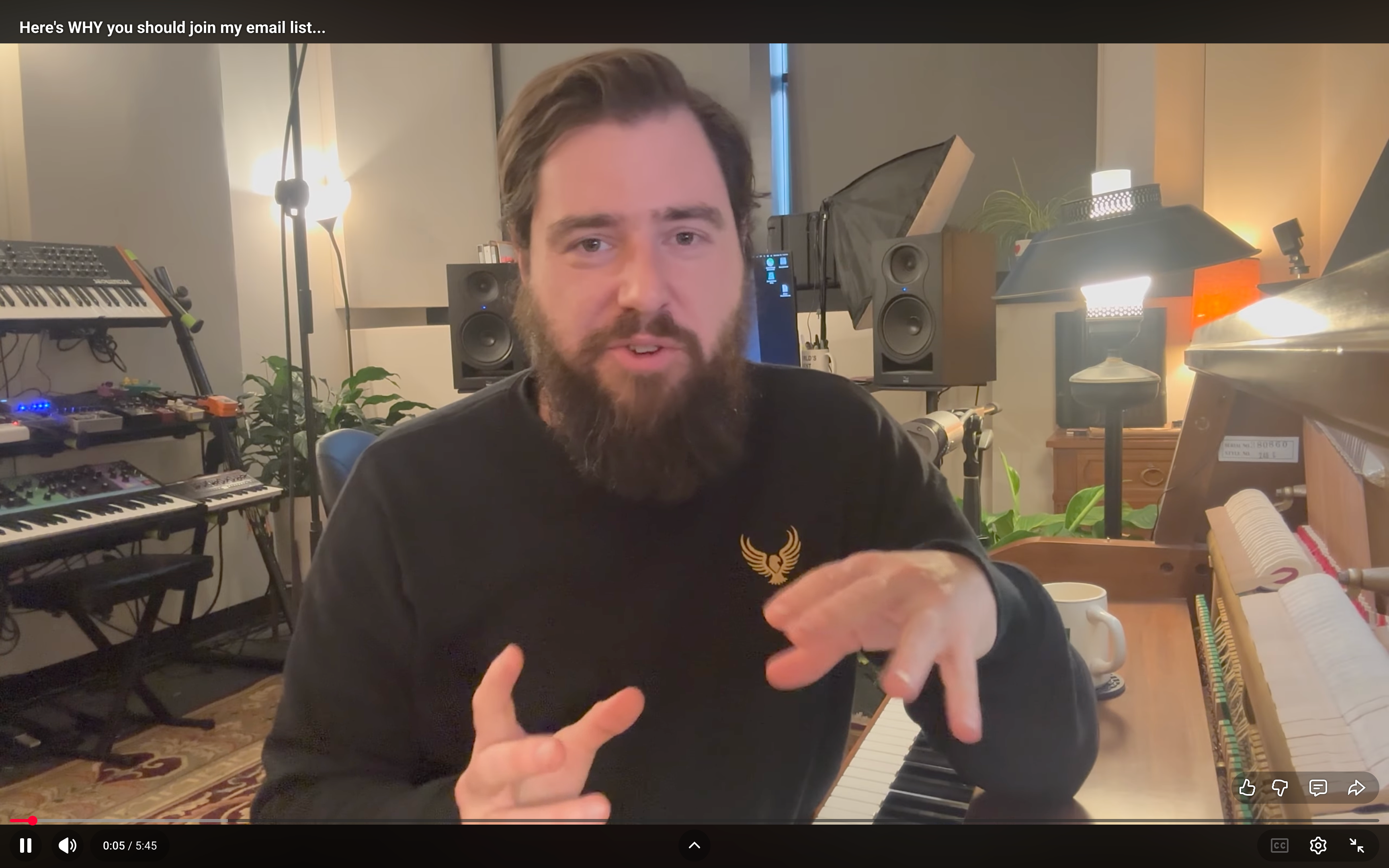 Load video: My email list is the best way to follow me. Here's a list of reasons why.